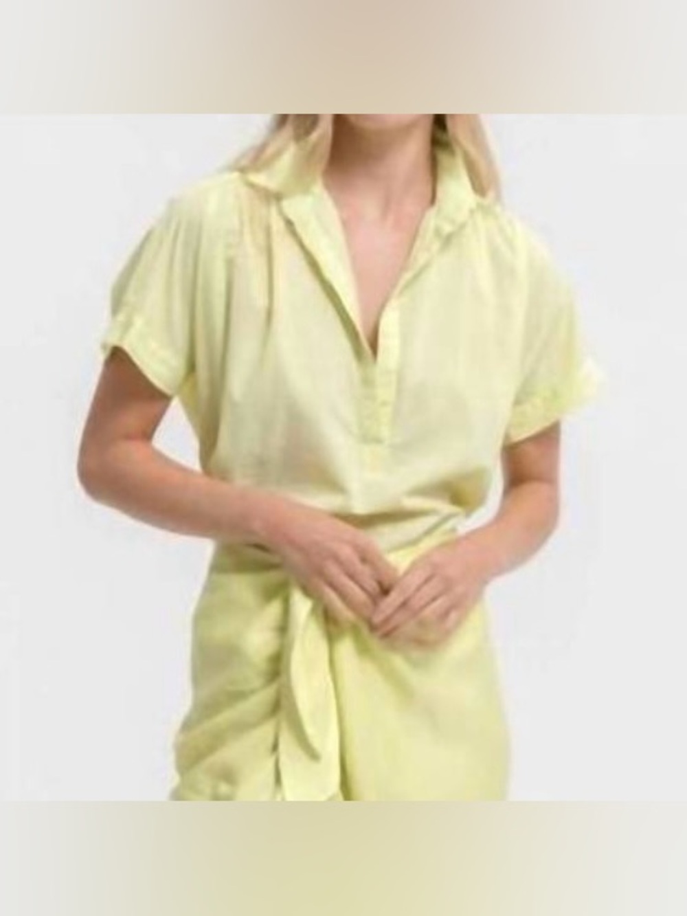 Cali Dreaming motley cotton top in pastel lime